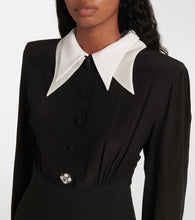 Versace Silk and wool-blend minidress