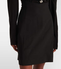 Versace Silk and wool-blend minidress