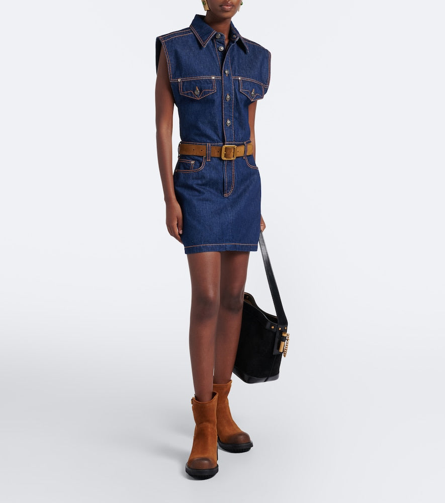 Versace Suede ankle boots