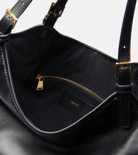 Versace Tag Large leather tote bag