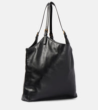 Versace Tag Large leather tote bag