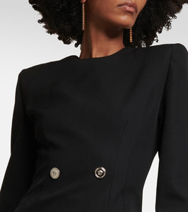 Versace Tailored virgin wool minidress