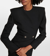 Versace Tailored virgin wool minidress