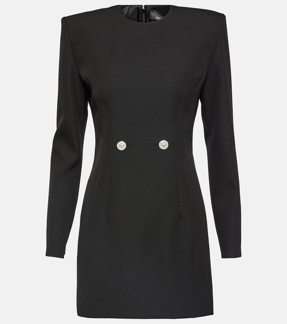 Versace Tailored virgin wool minidress