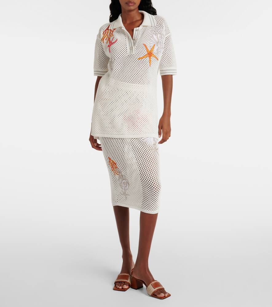 Versace Theia Barocco leather-trimmed raffia mules