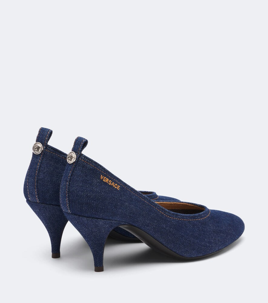 Versace Tina denim pumps