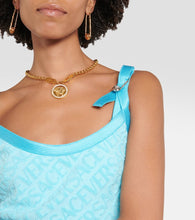 Versace Versace Allover cotton terry minidress