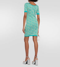 Versace Versace Allover intarsia minidress