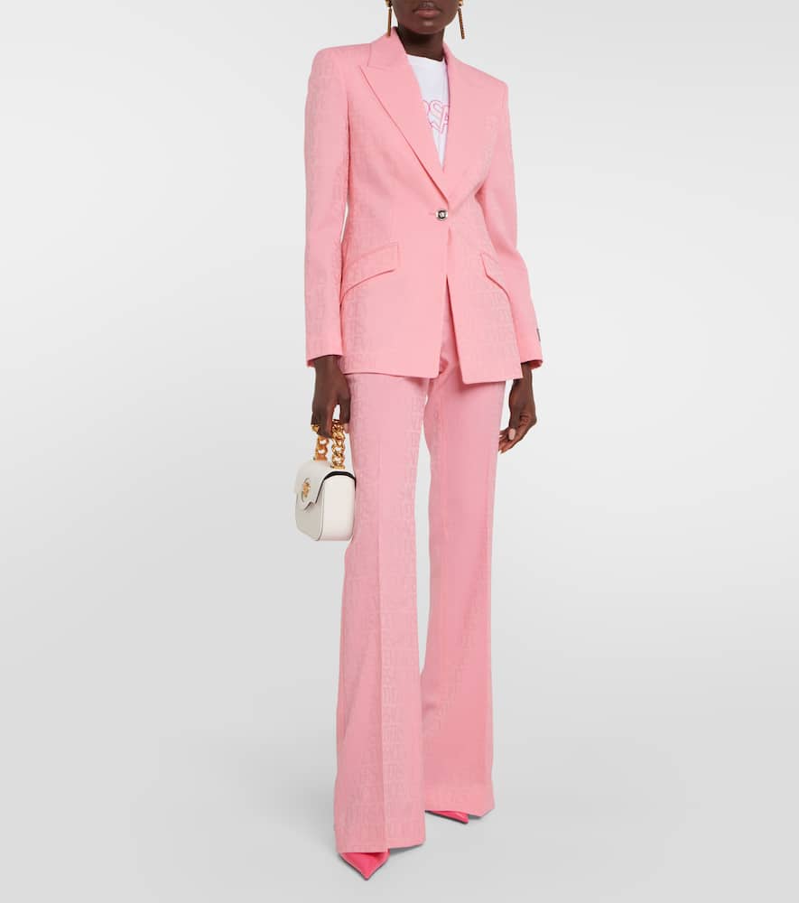 Versace Versace Allover virgin wool blazer