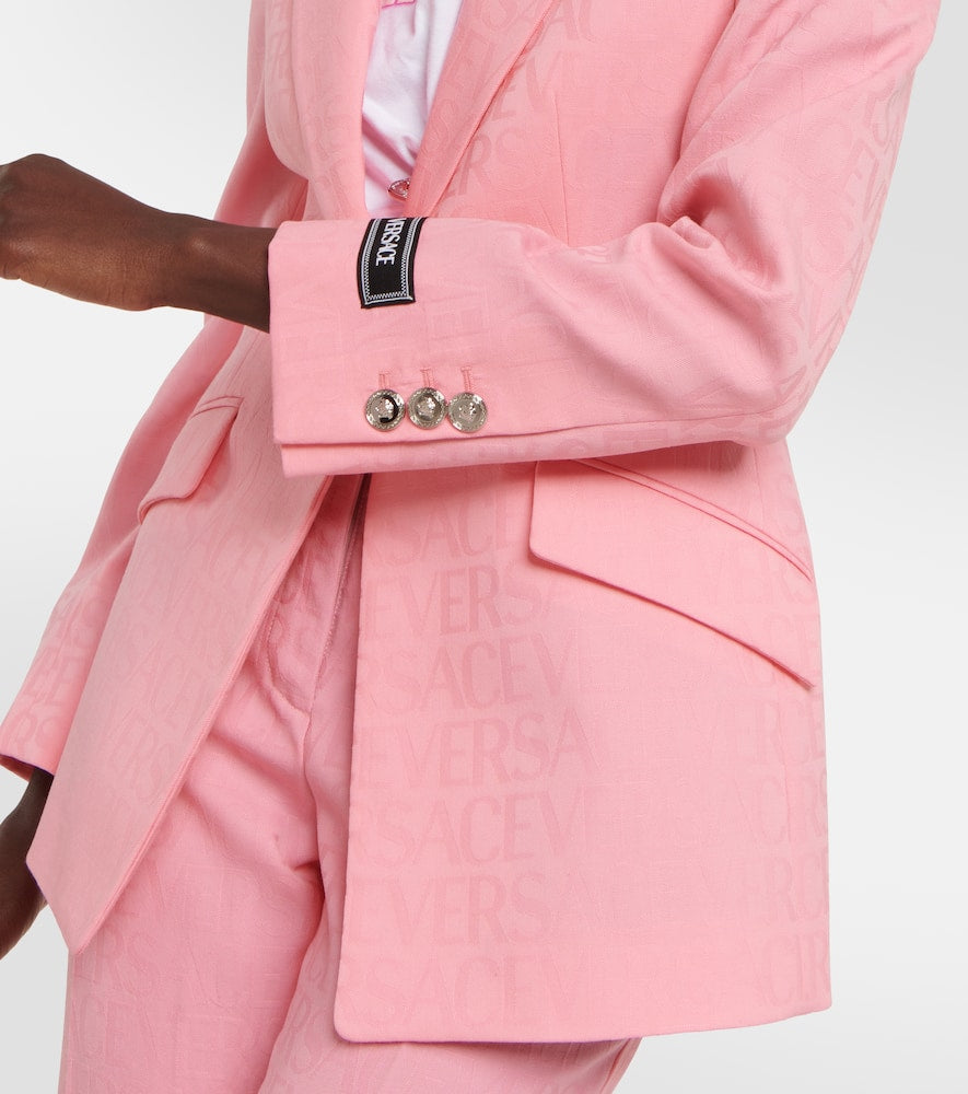 Versace Versace Allover virgin wool blazer