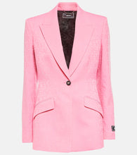 Versace Versace Allover virgin wool blazer