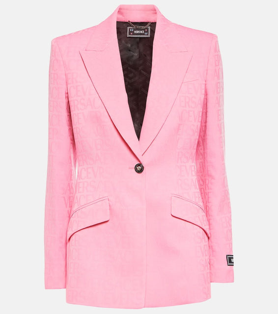 Versace Versace Allover virgin wool blazer
