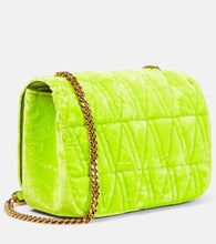 Versace Virtus Small velvet shoulder bag