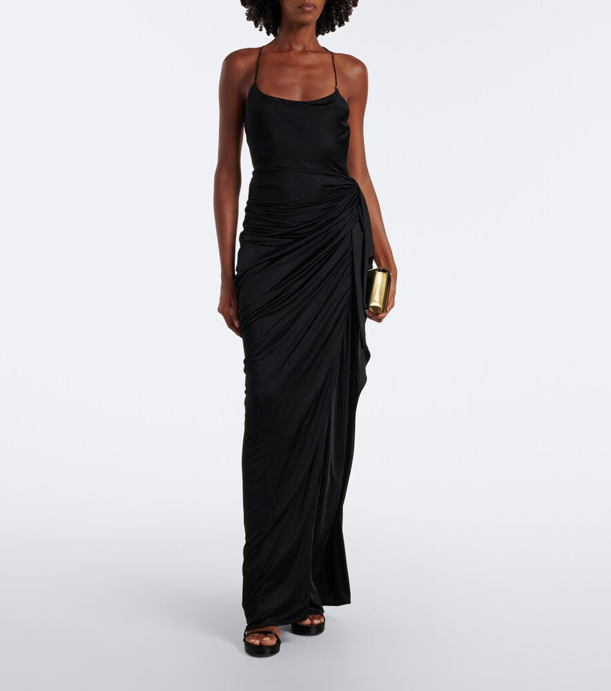 Versace Medusa '95 satin sandals (Black) - Heeled Sandals