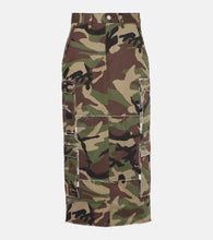 Vetements Camouflage cotton cargo midi skirt - Vetements迷彩棉质工装中长裙