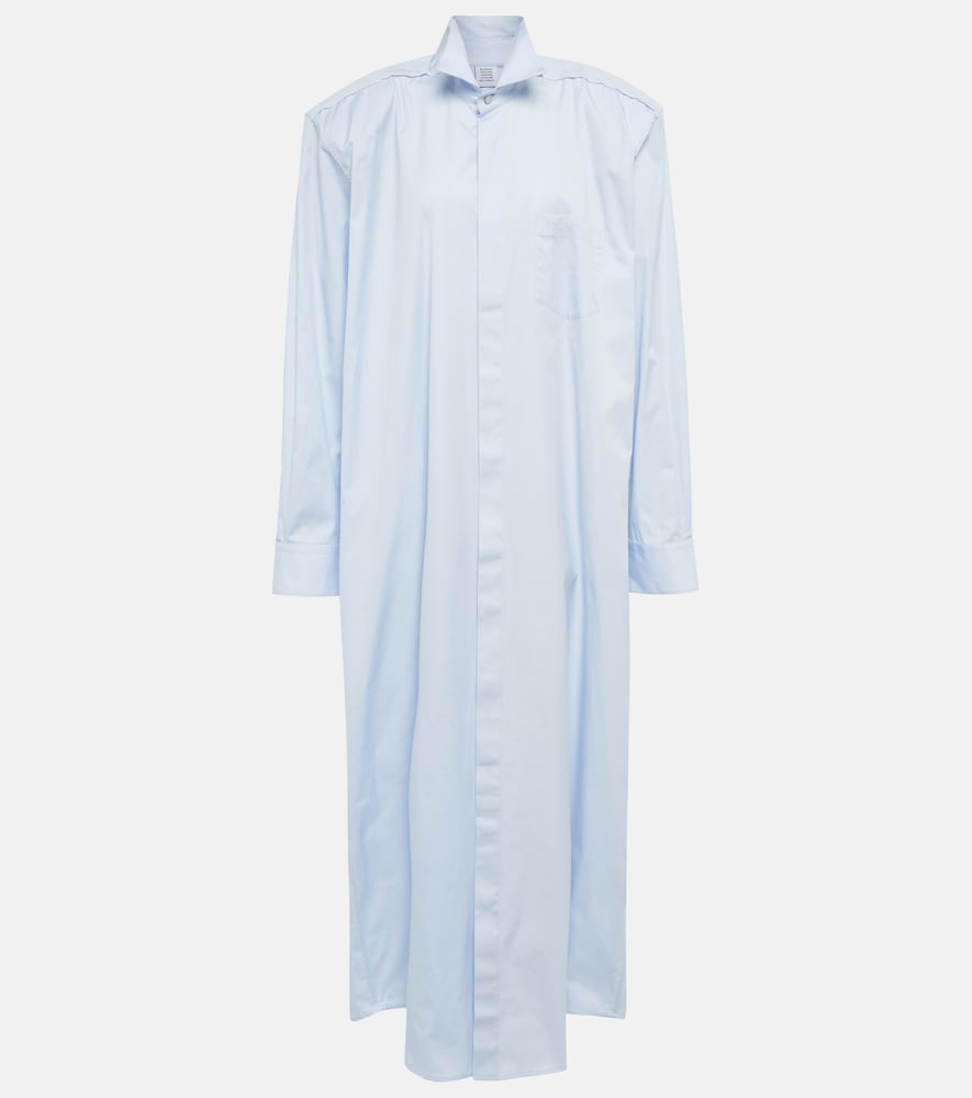 Vetements Deconstructed cotton shirt dress. Vetements 解构棉质衬衫裙