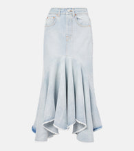 Vetements Godet denim midi skirt - Vetements Godet 牛仔中长半身裙