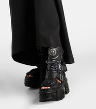 Vetements Leather platform boots