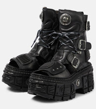 Vetements Leather platform boots