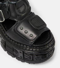 Vetements Leather platform boots