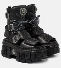 Vetements Leather platform boots