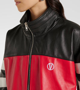 Vetements Leather track jacket