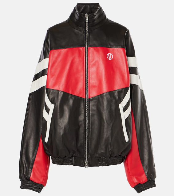 Vetements Leather track jacket