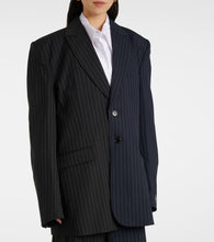 Vetements Pinstripe wool blazer