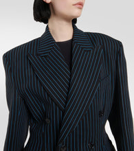 Vetements Pinstriped cotton-blend blazer