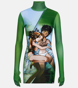 Vetements Printed jersey minidress