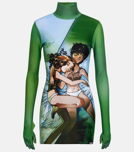 Vetements Printed jersey minidress