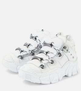 Vetements x New Rock leather platform sneakers