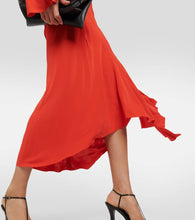 Victoria Beckham Asymmetric cutout jersey midi dress