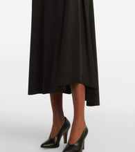 Victoria Beckham Asymmetric draped jersey midi dress