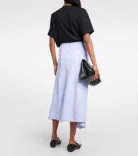 Victoria Beckham Asymmetric tie-dyed maxi skirt