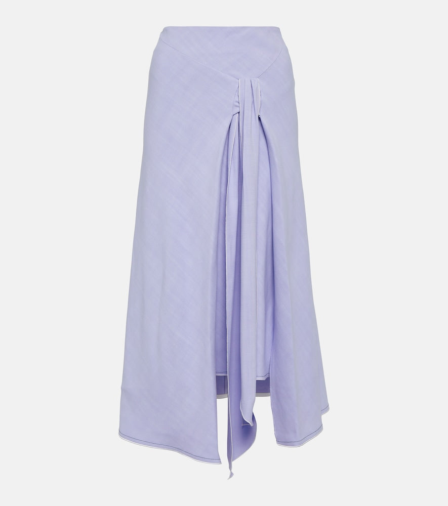 Victoria Beckham Asymmetric tie-dyed maxi skirt - Victoria Beckham 不对称扎染长裙