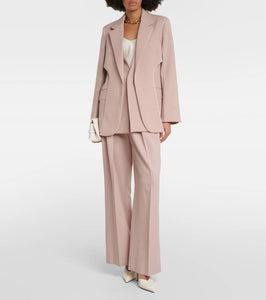 Victoria Beckham Asymmetric wool-blend blazer