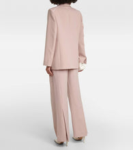 Victoria Beckham Asymmetric wool-blend blazer