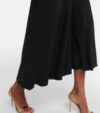 Victoria Beckham Asymmetric wool-blend crêpe maxi dress