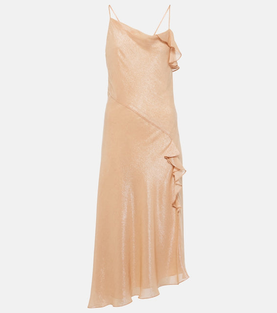 Victoria Beckham Bias Cami Lurex√Ç¬Æ twill slip dress