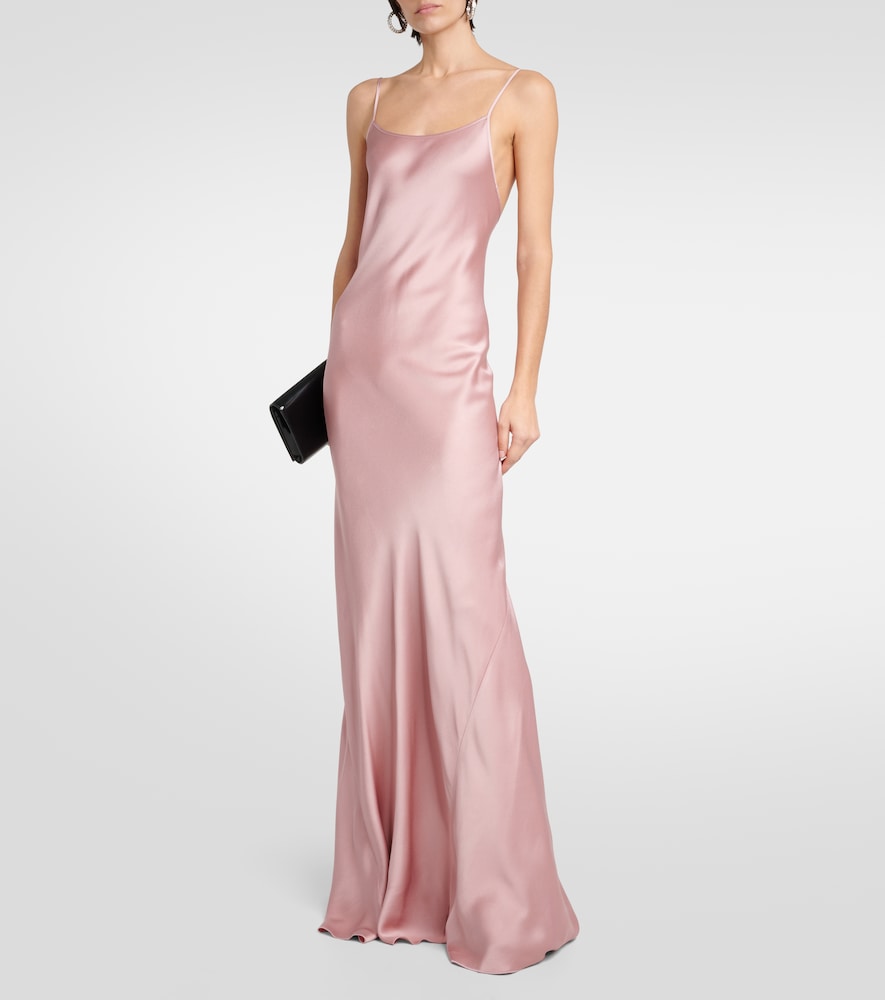 Victoria Beckham Cami satin gown