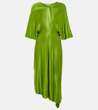 Victoria Beckham Cape sleeve cutout midi dress. Victoria Beckham 披肩袖镂空中长连衣裙