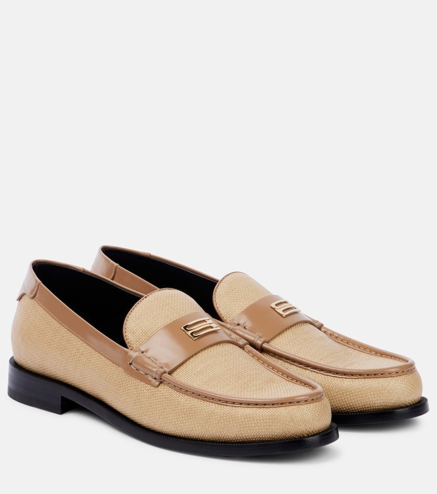 Victoria Beckham Croc-effect leather loafers