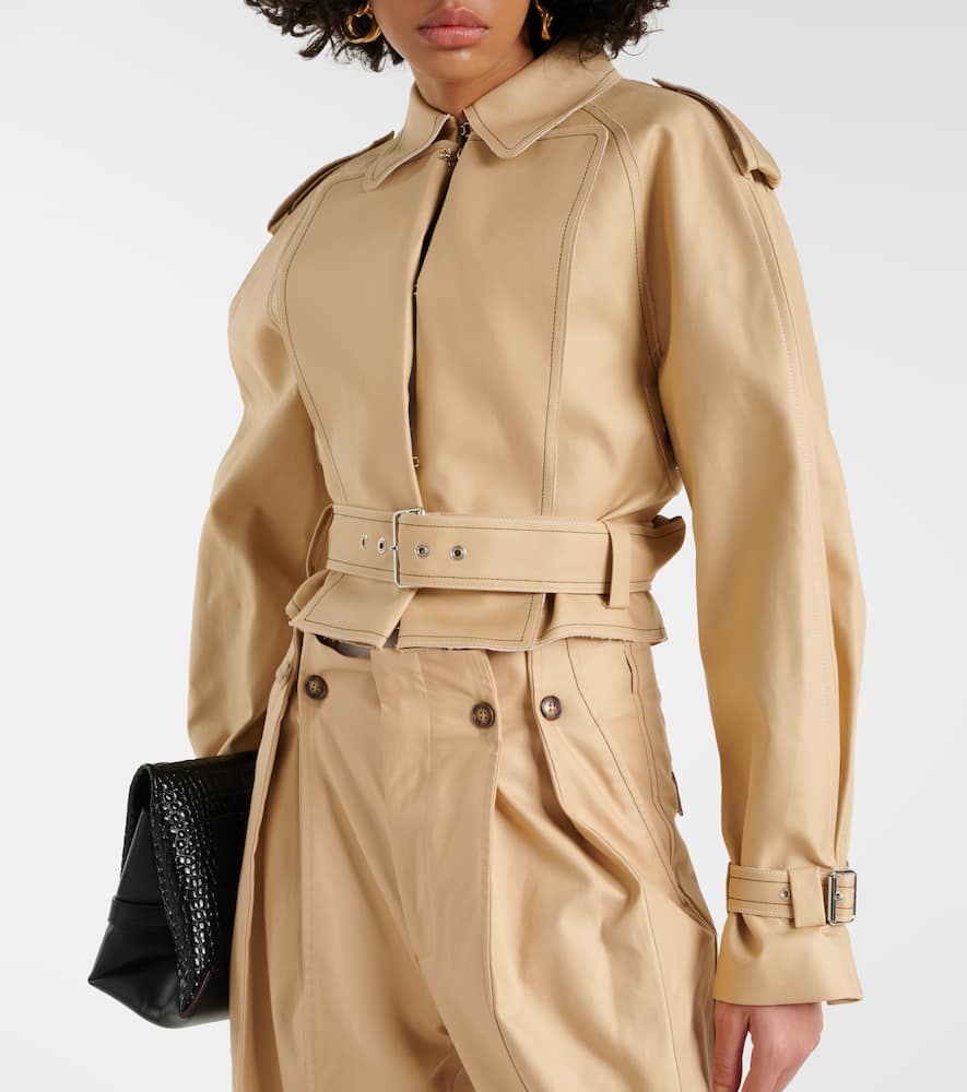 Victoria Beckham Cropped cotton gabardine jacket