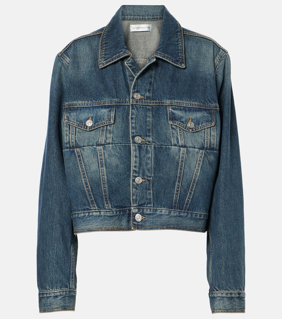 Victoria Beckham Cropped denim jacket