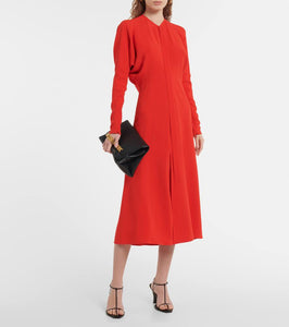 Victoria Beckham Cutout cady midi dress