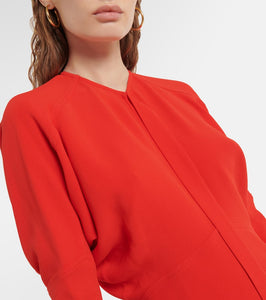 Victoria Beckham Cutout cady midi dress