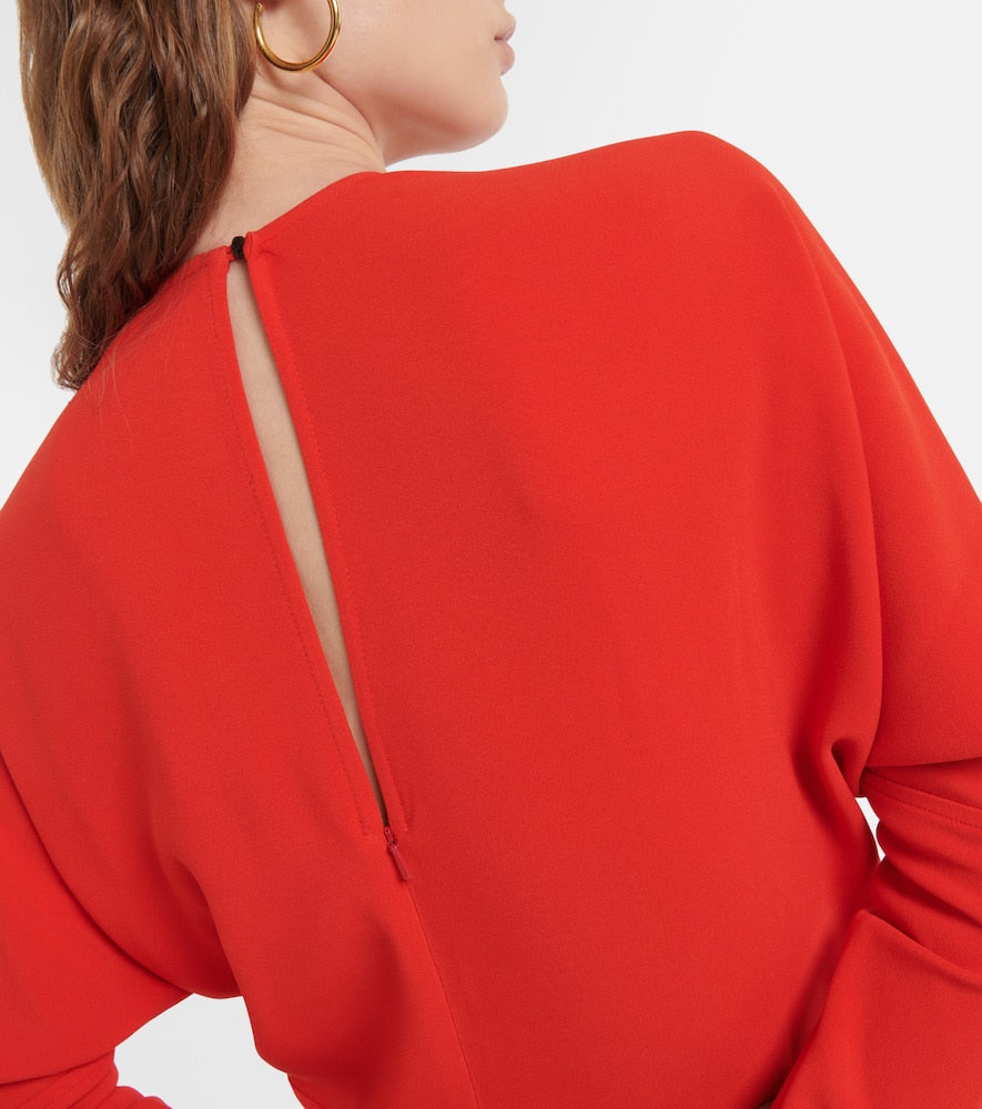 Victoria Beckham Cutout cady midi dress