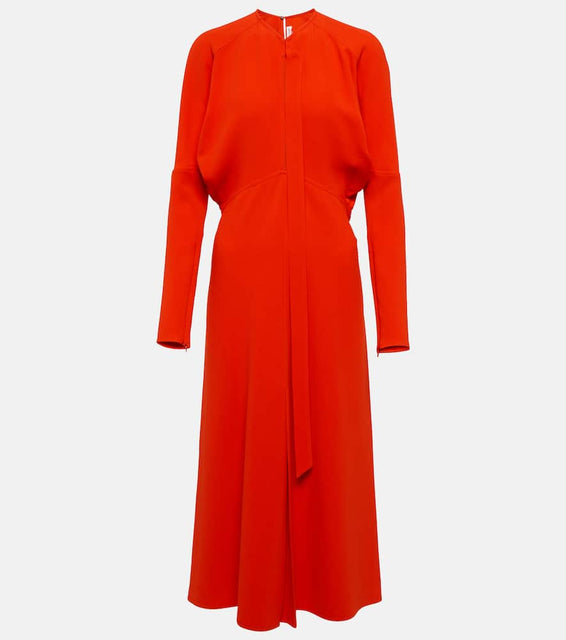 Victoria Beckham Cutout cady midi dress