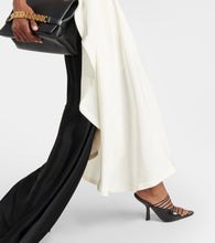 Victoria Beckham Cutout halterneck satin and  gown